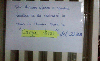 Suspendidas carga viral