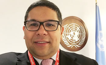 Jhonatan Rodríguez, presidente de StopVIH en la ONU
