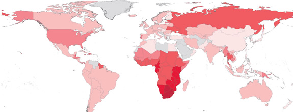 Epidemia de VIH/Sida en el mundo entero