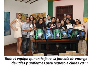 Amigos de Arjona en jornada "Regreso a clases 2011-2012"