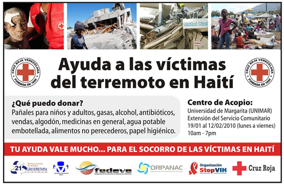 Ayuda a las víctimas del terremoto en Haití