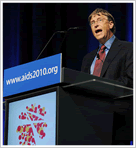 Bill Gates, Conferencia Mundial de Sida, Viena 2010