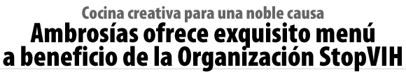 Cocina creativa para una noble causa