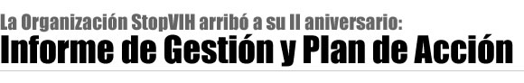 StopVIH inicia año 2010 con nuevo sitio web