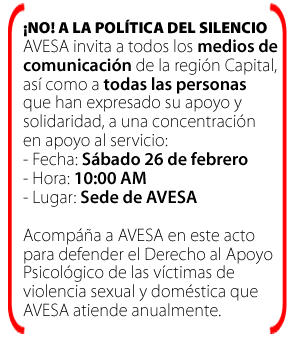 ¡NO! a la política en silencio
