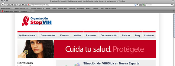 Nuevo sitio web de la Organización StopVIH